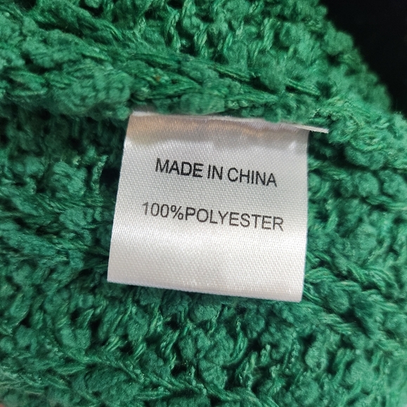 Sweet Generis Sft Knit Green Long Cardigan Sweater with Pockets - Picture 9 of 9